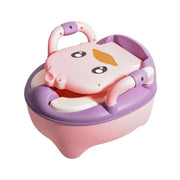 Children's Pot 1-6 Years Old Upgraded Cute Duck Baby Toilet Seat Baby Potty Portable Stool Boys & Girls Safe Trainer Seat WC - Memoriex 