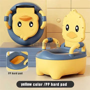 Children's Pot 1-6 Years Old Upgraded Cute Duck Baby Toilet Seat Baby Potty Portable Stool Boys & Girls Safe Trainer Seat WC - Memoriex 