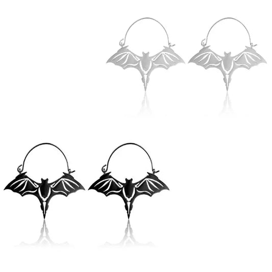 Chiroptera Bat Hoop Earrings - Memoriex