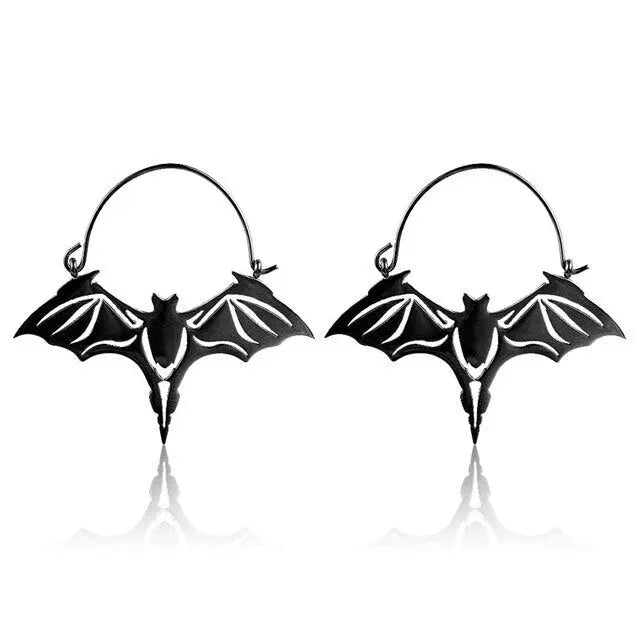 Chiroptera Bat Hoop Earrings - Memoriex