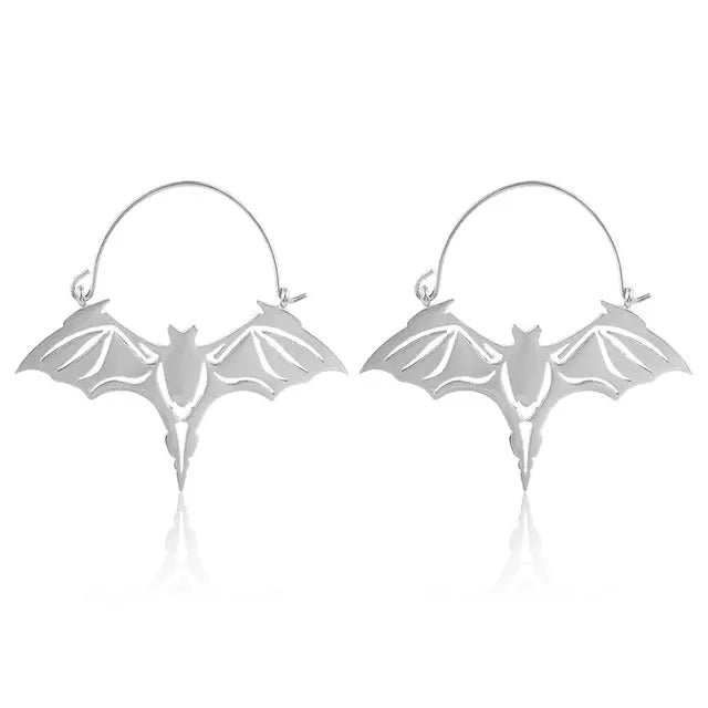 Chiroptera Bat Hoop Earrings - Memoriex