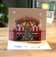 Christmas Card Wholesale Creative 3D Stereo Greeting Card Holiday Wish Card Kindergarten Handmade Greeting Card - Memoriex 