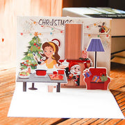 Christmas Card Wholesale Creative 3D Stereo Greeting Card Holiday Wish Card Kindergarten Handmade Greeting Card - Memoriex 