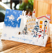 Christmas Card Wholesale Creative 3D Stereo Greeting Card Holiday Wish Card Kindergarten Handmade Greeting Card - Memoriex 
