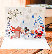 Christmas Card Wholesale Creative 3D Stereo Greeting Card Holiday Wish Card Kindergarten Handmade Greeting Card - Memoriex 