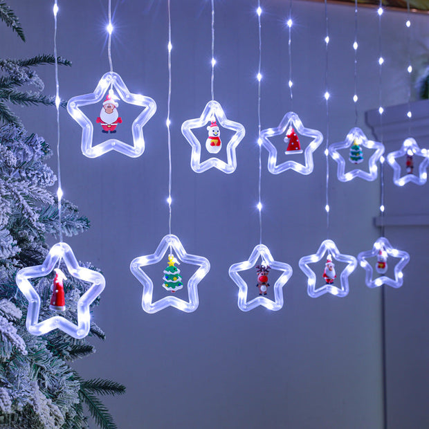 Christmas Curtain Lighting Chain Decoration - Memoriex 