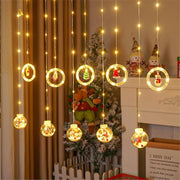 Christmas Curtain Lighting Chain Decoration - Memoriex 
