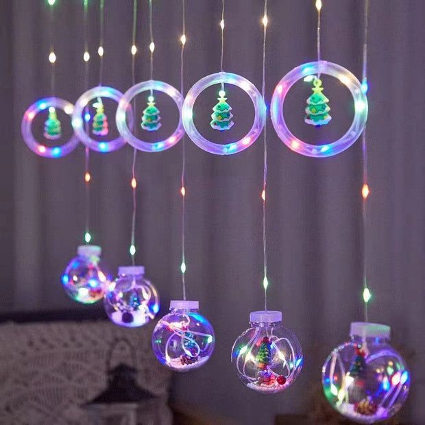 Christmas Curtain Lighting Chain Decoration - Memoriex 