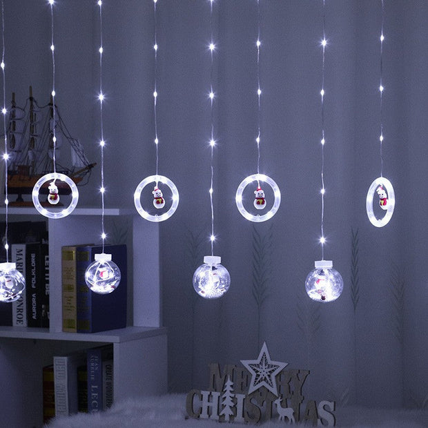 Christmas Curtain Lighting Chain Decoration - Memoriex 