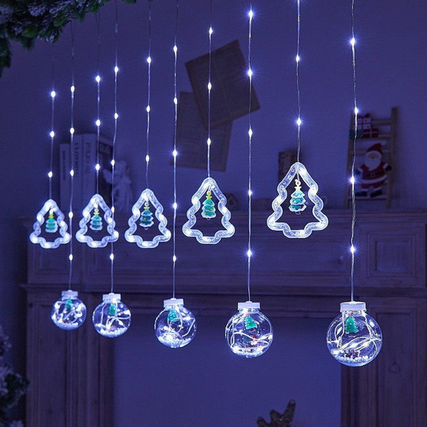 Christmas Curtain Lighting Chain Decoration - Memoriex 