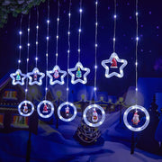Christmas Curtain Lighting Chain Decoration - Memoriex 