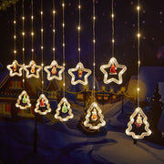 Christmas Curtain Lighting Chain Decoration - Memoriex 