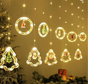 Christmas Curtain Lighting Chain Decoration - Memoriex 