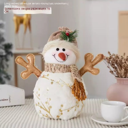 Christmas Decoration Old Man Snowman Alpaca - Memoriex 