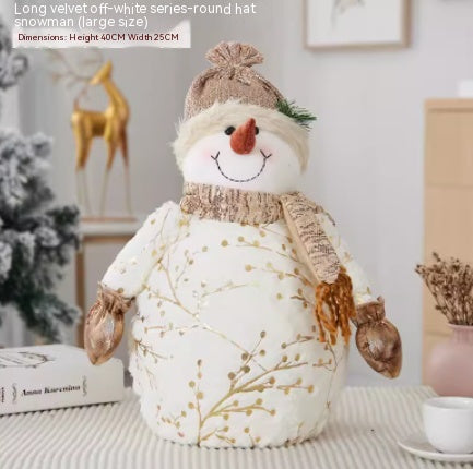 Christmas Decoration Old Man Snowman Alpaca - Memoriex 