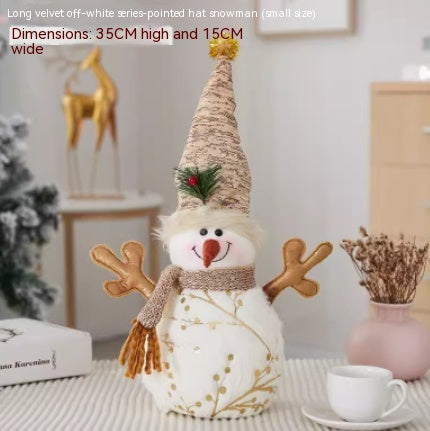 Christmas Decoration Old Man Snowman Alpaca - Memoriex 