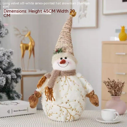 Christmas Decoration Old Man Snowman Alpaca - Memoriex 