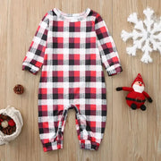 Christmas Family Matching Pajamas Set Deer Adult Kid Family Matching Clothes Top+Pants Xmas Sleepwear Pj's Set Baby Romper - Memoriex 