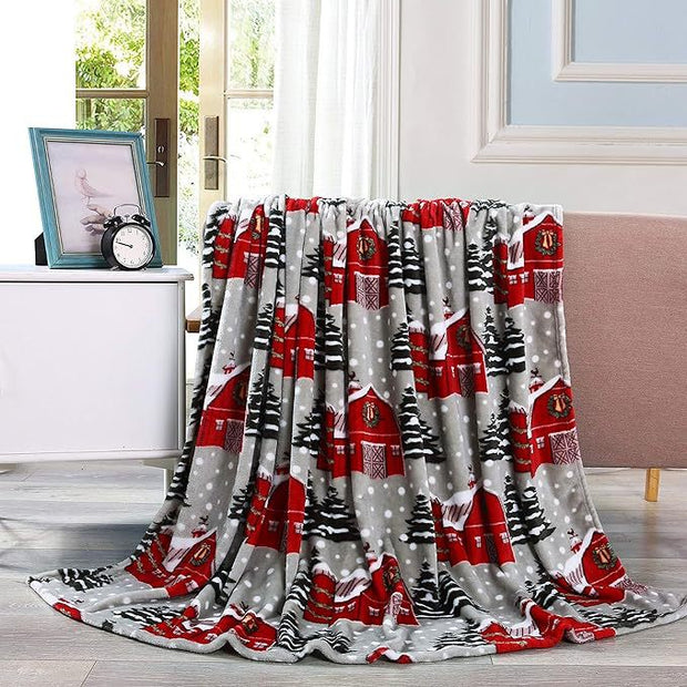 Christmas Flannel Blanket 3D Printing Nap Quilt - Memoriex 