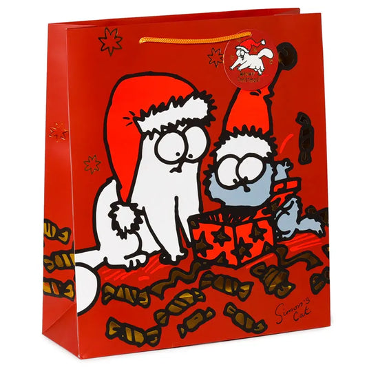 Christmas Gift Bag (Extra Large) - Simon's Cat XGBAG70X-0