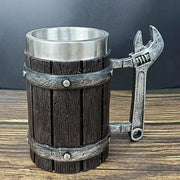 Christmas Gift Hardware Tools Beer Cup Creative Hammer Handle Modeling Stainless Steel Mug - Memoriex 