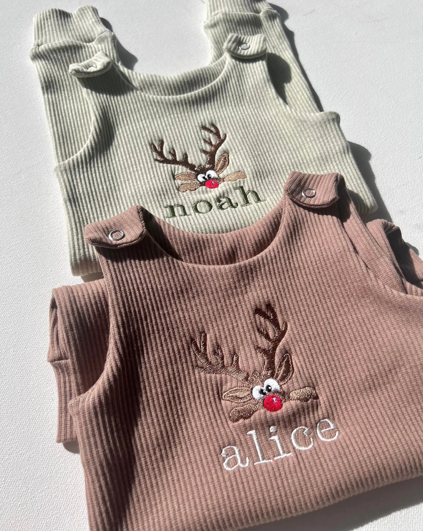 Christmas Reindeer Dungarees-1