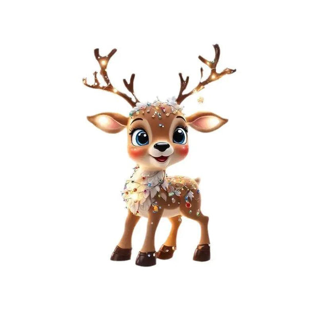 Christmas Reindeer Tree Decoration |  Acrylic Flat Hanging Ornament Home Decor Ready - Memoriex 