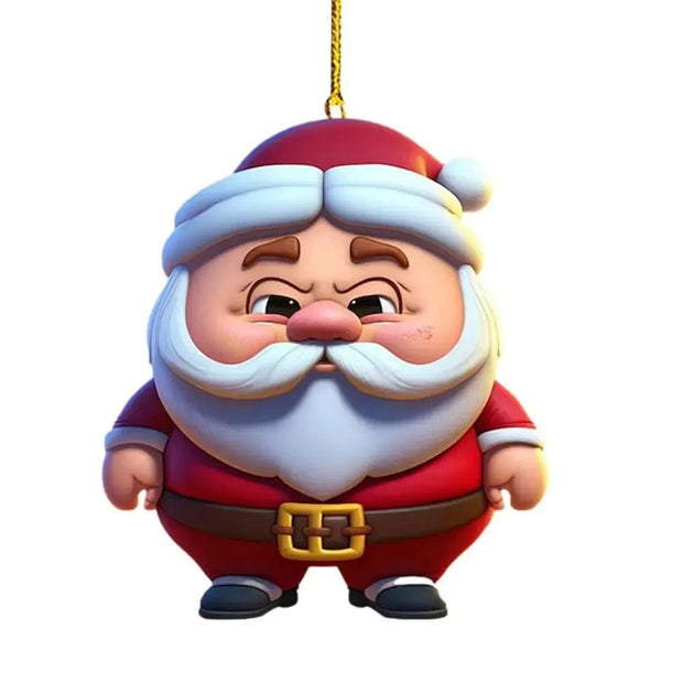 Christmas Santa Claus Series Car Acrylic Pendant - Memoriex 