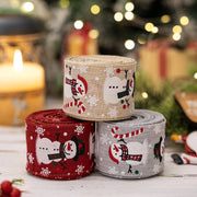 Christmas Snowman Tape |  Ribbon Christmas Tree Decoration | Ribbon Gift Decoration - Memoriex