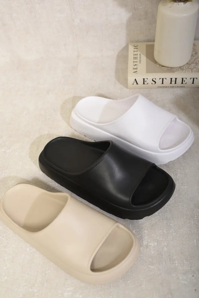 Chunky Slip On Sandals - Memoriex 