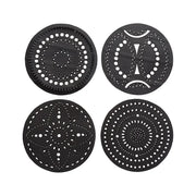 Circle Handcrafted Recycled Rubber Coaster - A set of 2 or 4 - Memoriex 