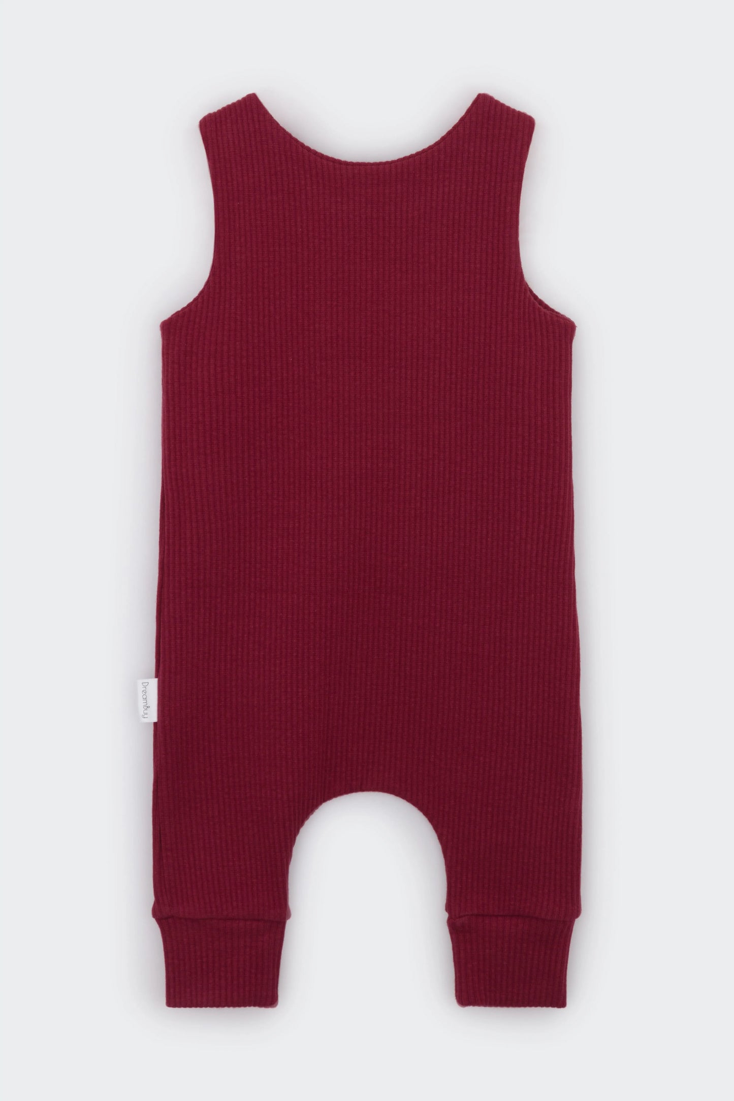 Claret Red Dungarees-4