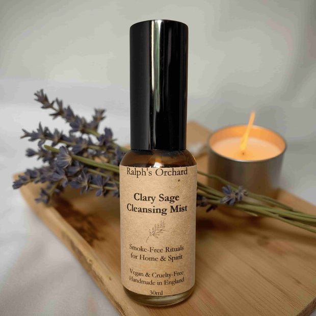 Clary Sage Cleansing Mist - Natural Smoke-Free Room Spray (30ml) - Memoriex 