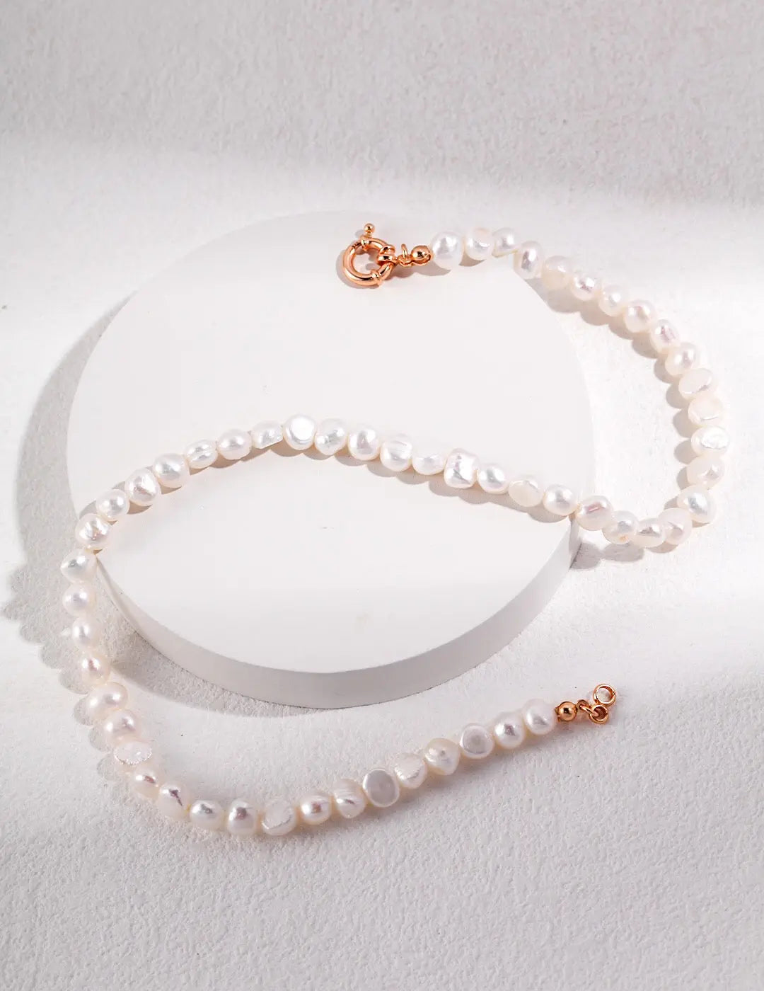 Classic Freshwater Nugget Pearl Necklace-1