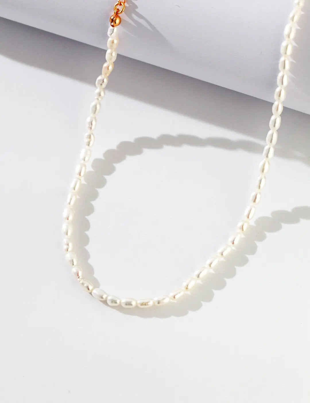 Classic Natural Rice Pearl Beads Necklace - Memoriex