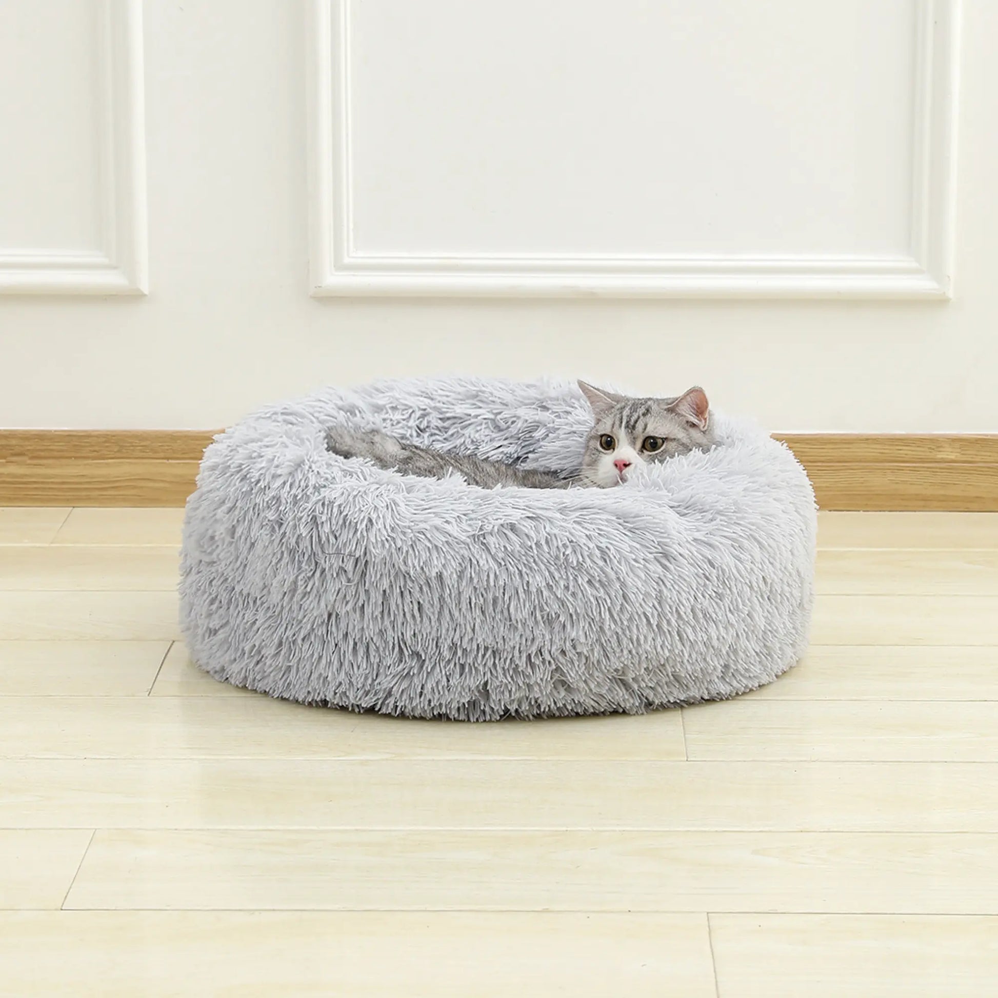 Classic Round Shape Cat Bed Pillow-3