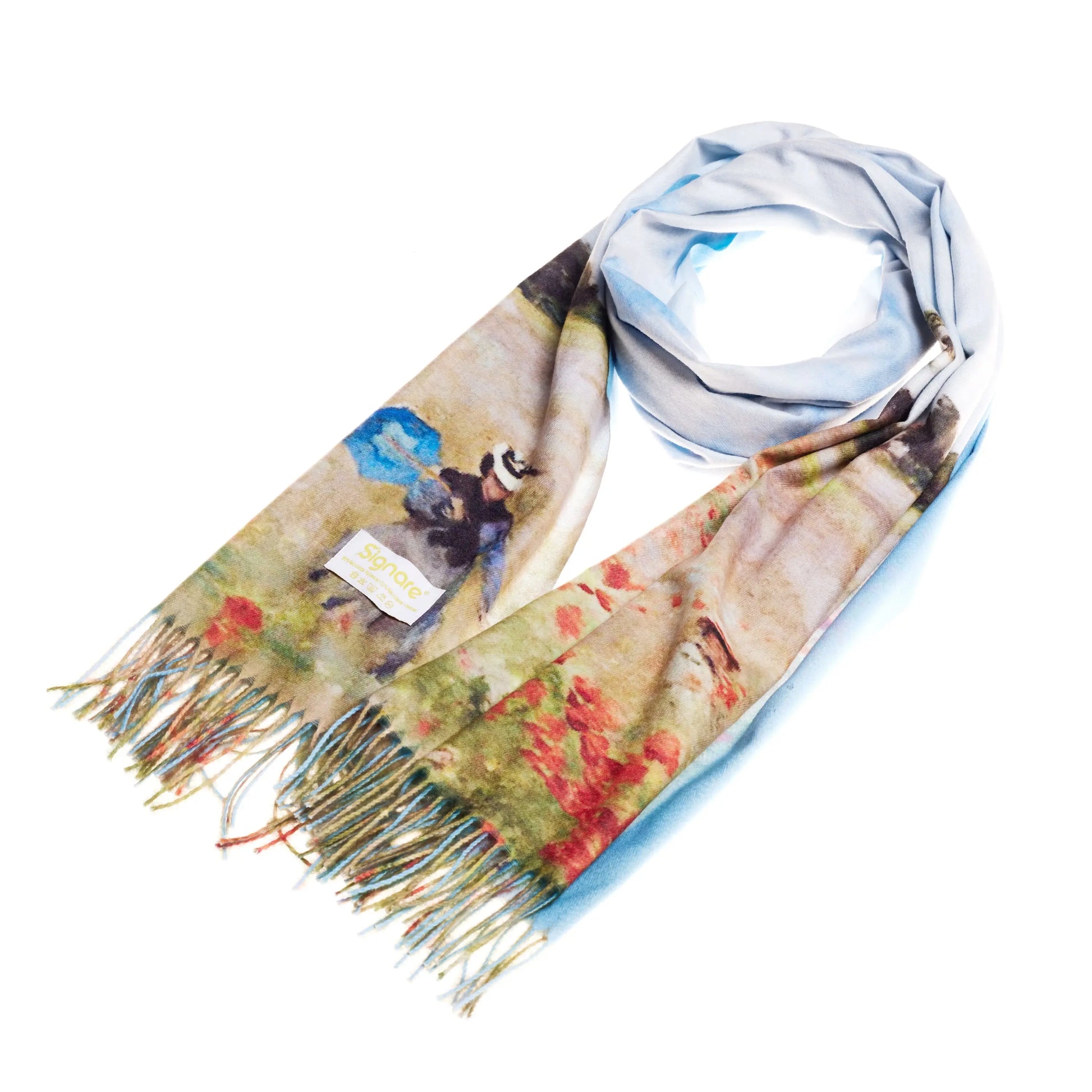 Claude Monet Poppy Field - Art Pashmina-1