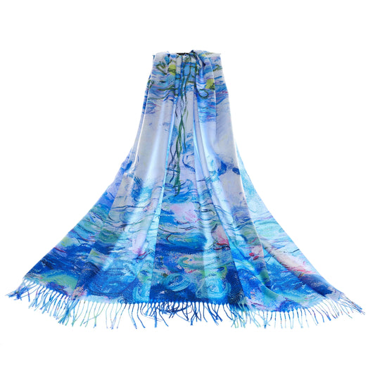 Claude Monet Water Lilies - Art Pashmina-0