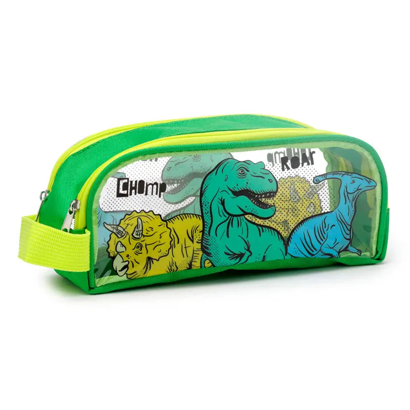 Clear Window Pencil Case - Dinosauria PCASE55-0