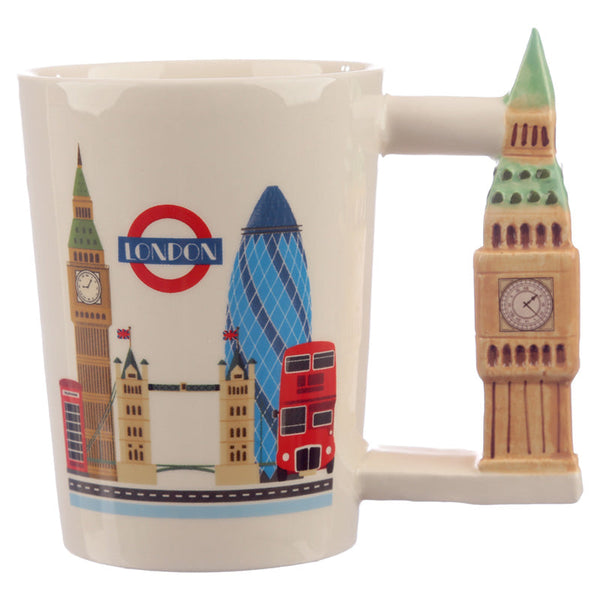 Collectable Big Ben Shaped Handle Ceramic Mug SMUG147 - Memoriex 