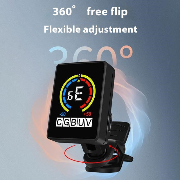 Color Screen Rechargeable Guitar Tuner Tuning - Memoriex 