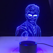 Colorful 3D Night Light Harry Potter Led Touch Remote Control Bedside Table Lamp - Memoriex 