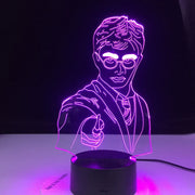 Colorful 3D Night Light Harry Potter Led Touch Remote Control Bedside Table Lamp - Memoriex 