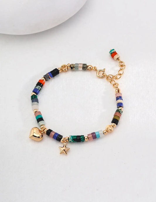 Colorful Sunset Gemstone Bracelet-0