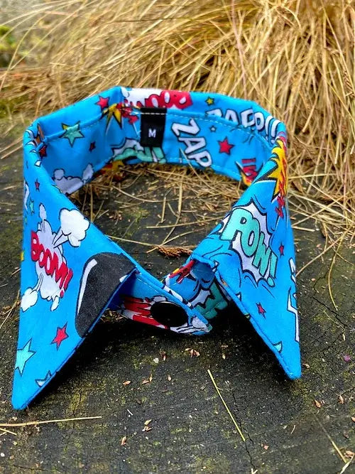 Comic Shirt Dog Collar by Red & Ginger - Memoriex