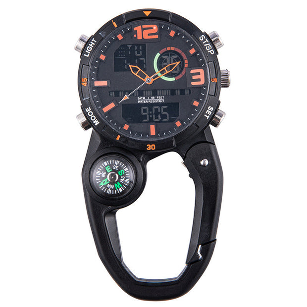 Compass Round Screen Outdoor Mountaineering Buckle Watch Multifunctional - Memoriex 