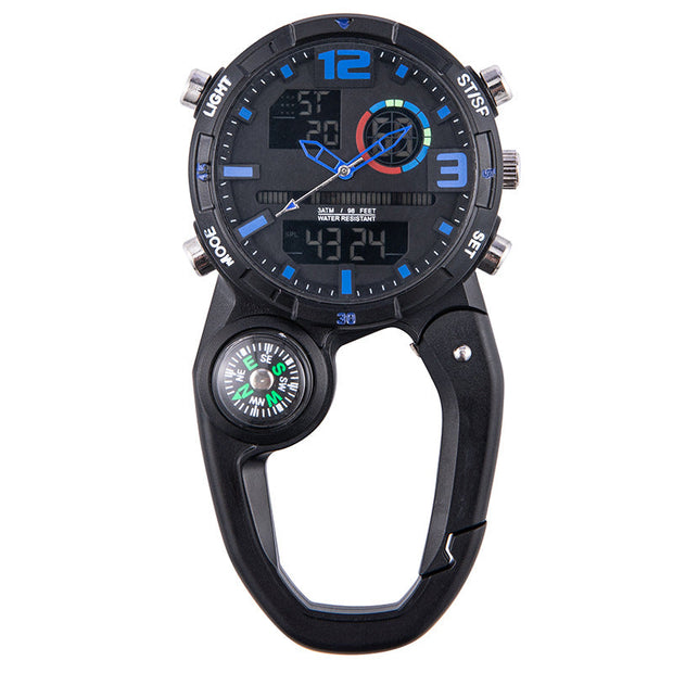 Compass Round Screen Outdoor Mountaineering Buckle Watch Multifunctional - Memoriex 