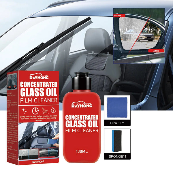 Concentrated Glass Oil Film Cleaner To Remove Oil And Rain Car Windshield Fog Cleaner - Memoriex 