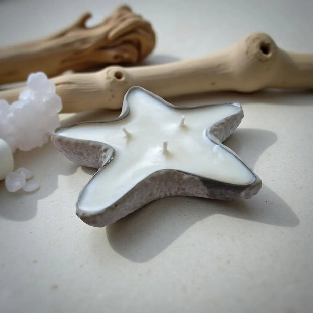 Concrete Star Candle-3