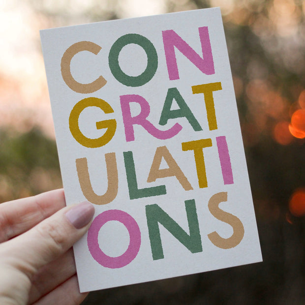 Congratulations Card with Kraft (brown) envelope - Memoriex 